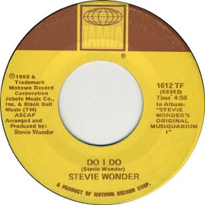 Do I Do by Stevie Wonder, the sleeve