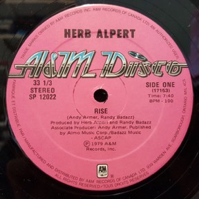 Aranjuez (mon Amour) by Herb Alpert, the sleeve
