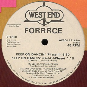 Keep On Dancin - Keep On Dubbin by Forrrce, the sleeve