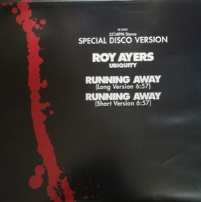 Ubiquity Running Away by Roy Ayers, the sleeve