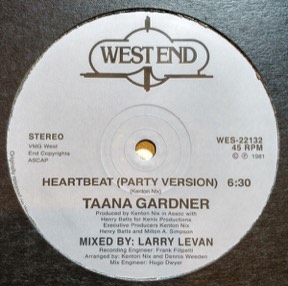Heartbeat (party Version) (club Version) by Taana Gardner, the sleeve