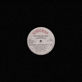 Dubbing In Sunshinesunshine Partytime by Rockers Revenge Feat Donnie Calvin, the sleeve