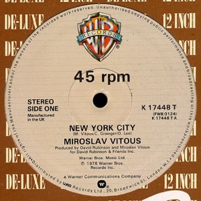 New York City - Basic Laws by Miroslav Vitous, the sleeve