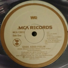 Galaxy - Good Good Feeling by War, the sleeve
