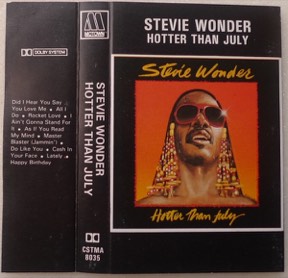 Hotter Than July by Stevie Wonder, the sleeve
