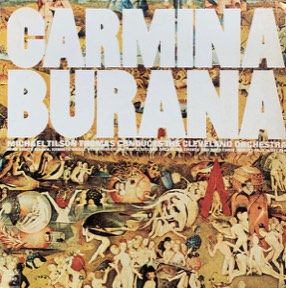 Cleveland Orchestra Michael Tilson Thomas by Carmina Burana, the sleeve