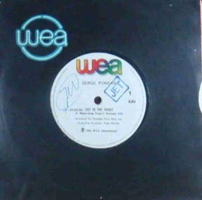 Out In The Night by Serge Ponsar, the sleeve