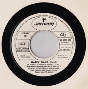Happy Days by Northend Feat Michelle Wallace, the sleeve
