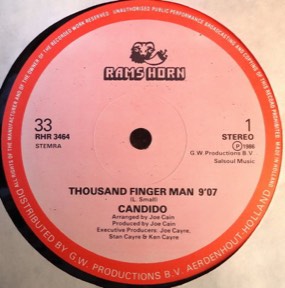 Rock And Shuffle - Thousand Finger Man by Candido, the sleeve