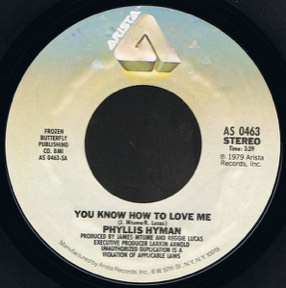 Give A Little More - You Know How To Love Me by Phyllis Hyman, the sleeve