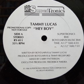 Hey Boy by Tammy Lucas, the sleeve