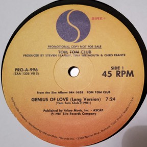 Genius Of Love - Lorelei by Tom Tom Club, the sleeve