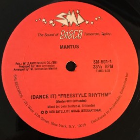 Dance It Freestyle Rhythm by Mantus, the sleeve