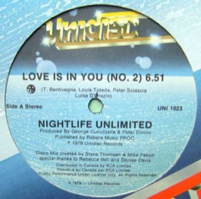 Love Is In You - Dance Freak And Boogie by Nightlife Unlimited, the sleeve