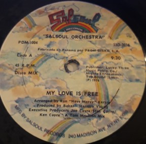 My Love Is Free - It Don't Have To Be Funky by Double Exposure, the sleeve