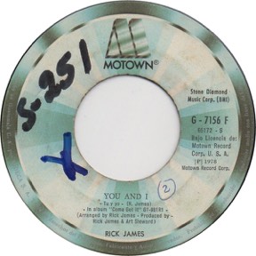 You And I by Rick James, the sleeve