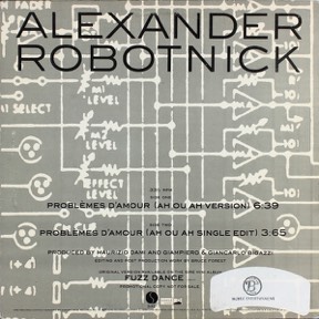 Problemes D'amour by Alexander Robotnick, the sleeve