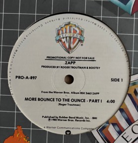 More Bounce To The Ounce by Zapp, the sleeve
