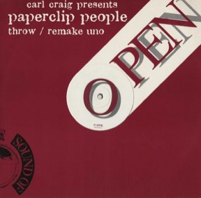 Remake Uno - Throw by Carl Craig Presents Paperclip People, the sleeve