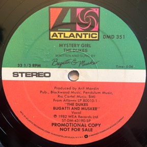 Thank You For The Party by The Dukes, the sleeve