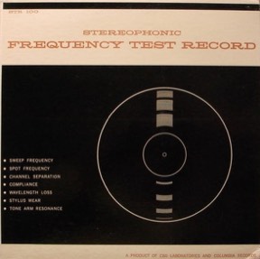 Cbs Labroratories by Stereophonic Test Record, the sleeve