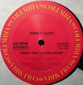 Treat The Youths Right - Roots Radical by Jimmy Cliff, the sleeve