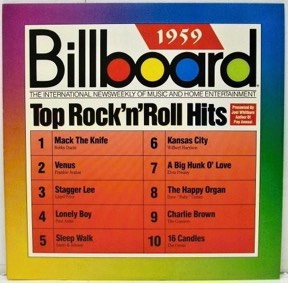Top Rock N Roll Hits by Billboard 1959, the sleeve