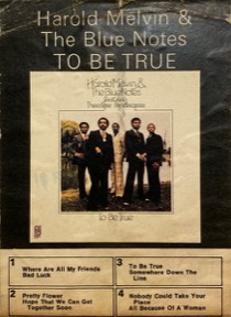 To Be True by Harold Melvin And The Blue Notes, the sleeve