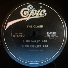Magnificent Dance - Magnificent Seven - Call Up - Cool Out by Clash, the sleeve